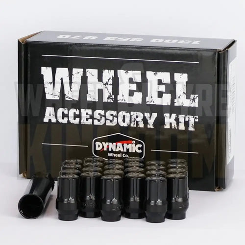 DYNAMIC WHEEL NUT 12x1.25 35mm SPLINE ET BLACK (PACK OF 24 + KEY)