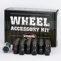 DYNAMIC WHEEL NUT 12x1.25 36mm 19mm HEX ET BLACK (PACK OF 24 + ADAPTOR)