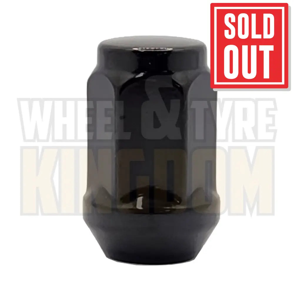 DYNAMIC WHEEL NUT 12x1.5 35mm 19mm HEX BLACK ACORN