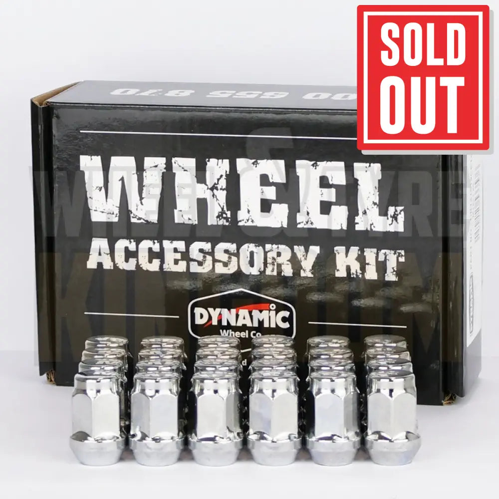 DYNAMIC WHEEL NUT 12x1.5 35mm 19mm HEX CHROME ACORN (PACK OF 24)