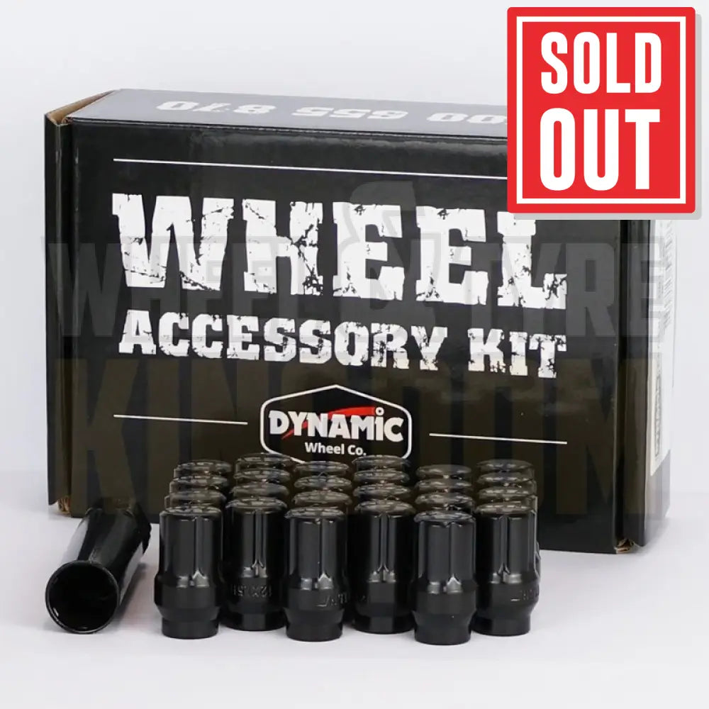 DYNAMIC WHEEL NUT 12x1.5 35mm SPLINE ET BLACK (PACK OF 24 + KEY)