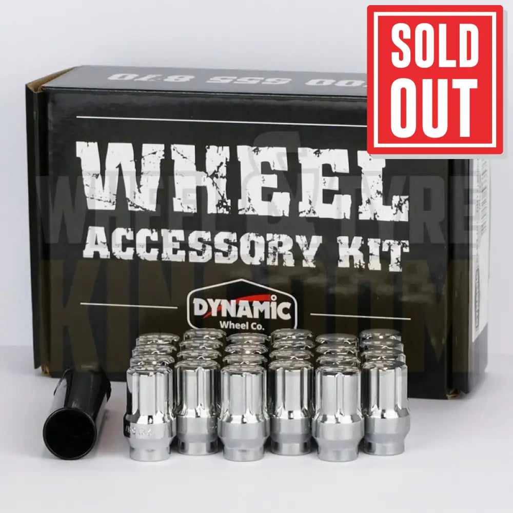 DYNAMIC WHEEL NUT 12x1.5 35mm SPLINE ET CHROME (PACK OF 24 + KEY)