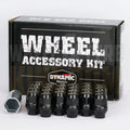 DYNAMIC WHEEL NUT 12x1.5 36mm 19mm HEX ET BLACK (PACK OF 24 + ADAPTOR)