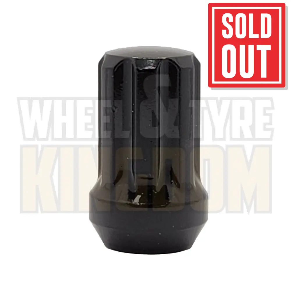 DYNAMIC WHEEL NUT 14x1.5 38mm SPLINE BLACK (7-POINT TRUCK)