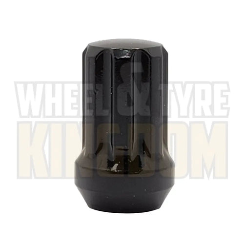 DYNAMIC WHEEL NUT 14x1.5 38mm SPLINE BLACK (7-POINT TRUCK)