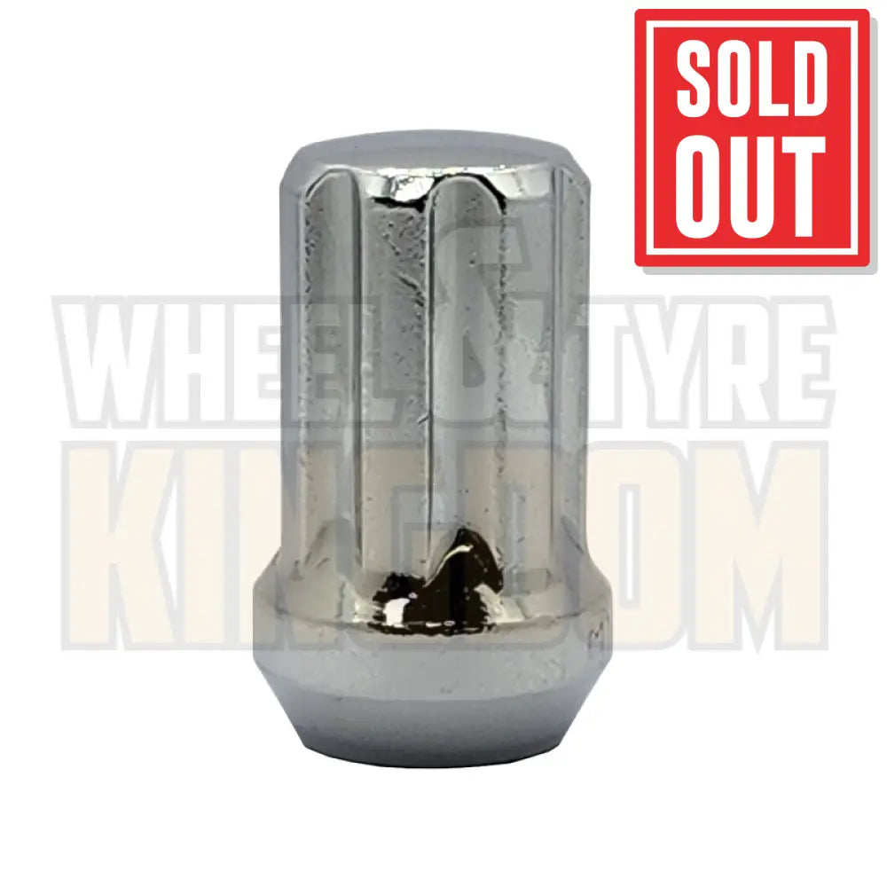 DYNAMIC WHEEL NUT 14x1.5 38mm SPLINE CHROME (7-POINT TRUCK)