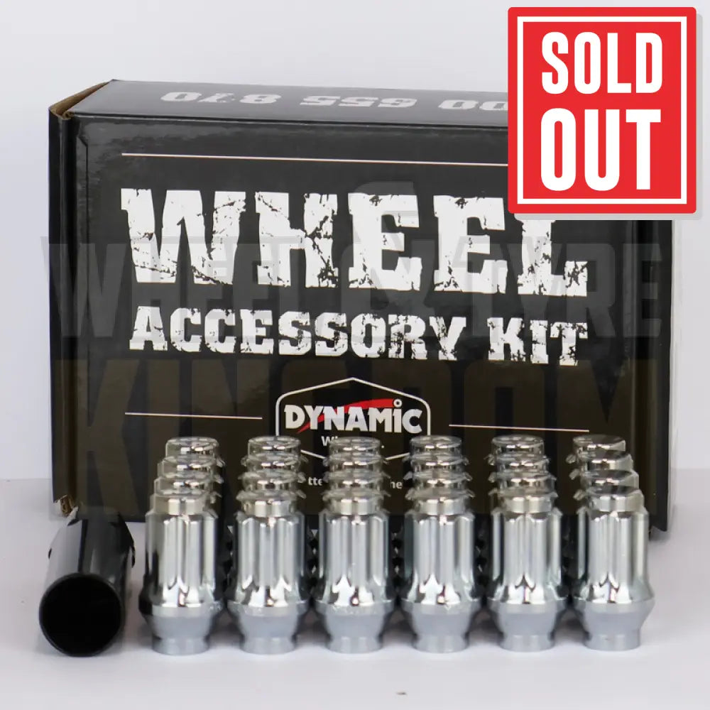 DYNAMIC WHEEL NUT 14x1.5 43mm SPLINE ET CHROME (7-POINT TRUCK) (PACK OF 24)