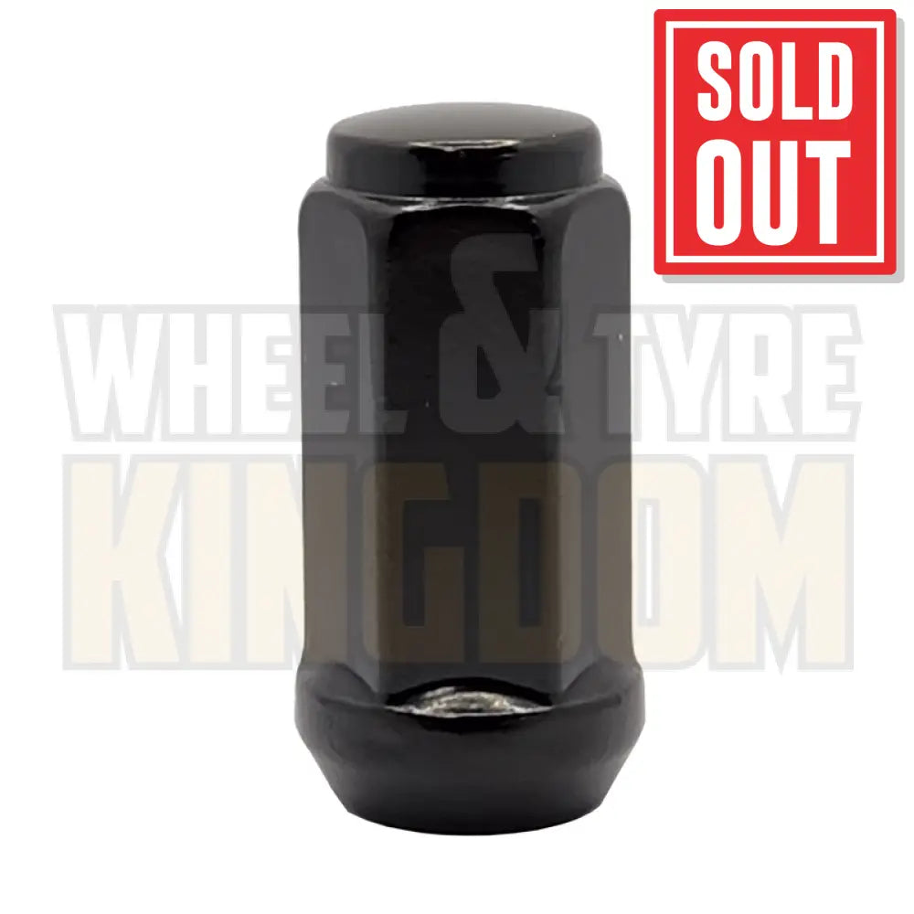 DYNAMIC WHEEL NUT 14x1.5 45mm 19mm HEX BLACK ACORN