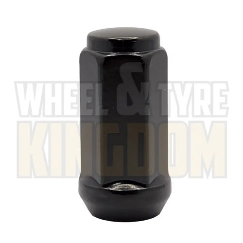 DYNAMIC WHEEL NUT 14x1.5 45mm 19mm HEX BLACK ACORN