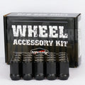 DYNAMIC WHEEL NUT 14x1.5 45mm 21mm HEX BLACK ACORN (PACK OF 24)