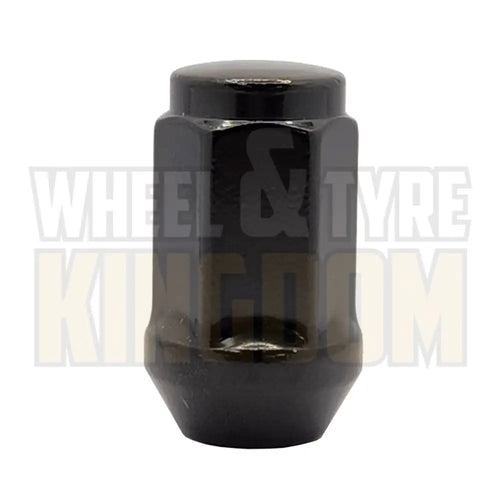 DYNAMIC WHEEL NUT 14x1.5 45mm 22mm HEX BLACK ACORN