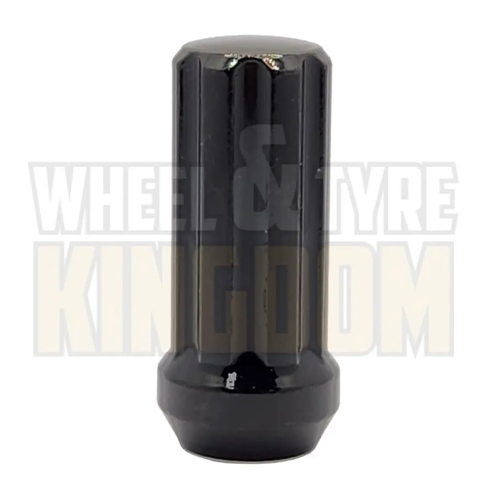 DYNAMIC WHEEL NUT 14x1.5 52mm SPLINE BLACK (7-POINT TRUCK)