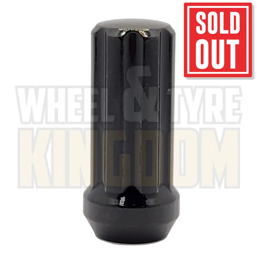 DYNAMIC WHEEL NUT 14x1.5 52mm SPLINE BLACK (7-POINT TRUCK)