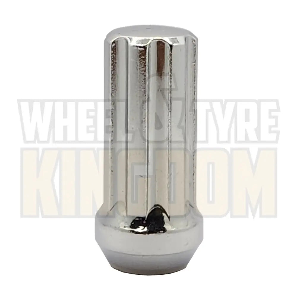 DYNAMIC WHEEL NUT 14x1.5 52mm SPLINE CHROME (7-POINT TRUCK)