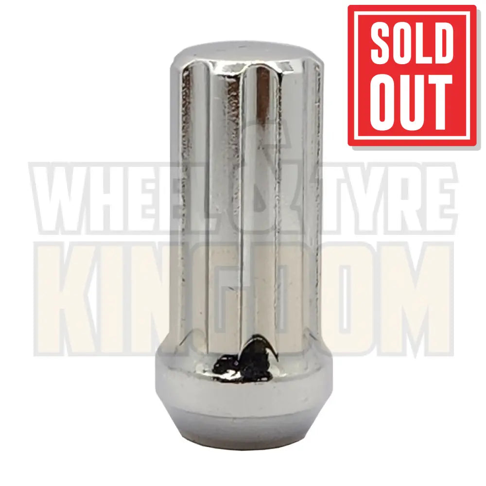 DYNAMIC WHEEL NUT 14x1.5 52mm SPLINE CHROME (7-POINT TRUCK)