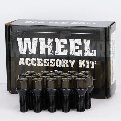 DYNAMIC WHEEL STUD 14x1.5 54mm 19mm HEX BLACK STEEL (PACK OF 20)