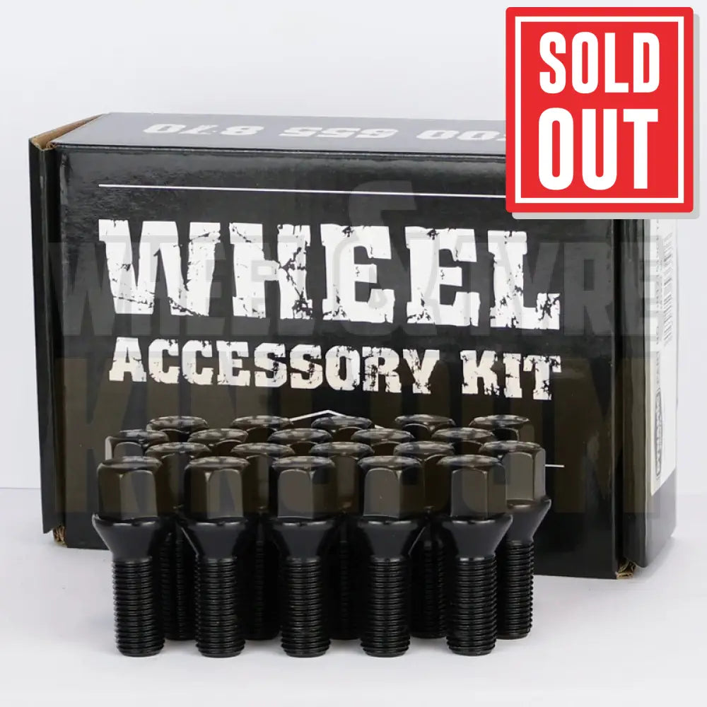 DYNAMIC WHEEL STUD 14x1.5 54mm 19mm HEX BLACK STEEL (PACK OF 20)