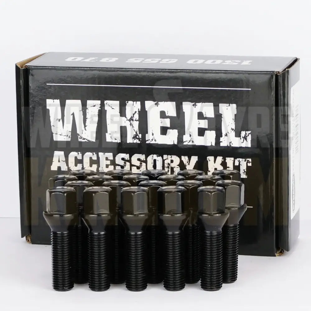 DYNAMIC WHEEL STUD 14x1.5 64mm 17mm HEX BLACK ALLOY (PACK OF 20)