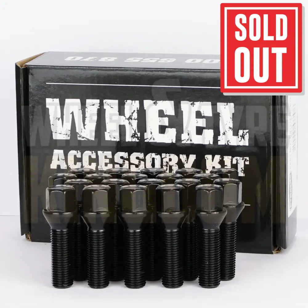 DYNAMIC WHEEL STUD 14x1.5 64mm 17mm HEX BLACK ALLOY (PACK OF 20)