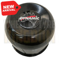 DYNAMIC CENTRE CAP 110mm × 95mm LONG CLOSED BLACK PUSH THROUGH