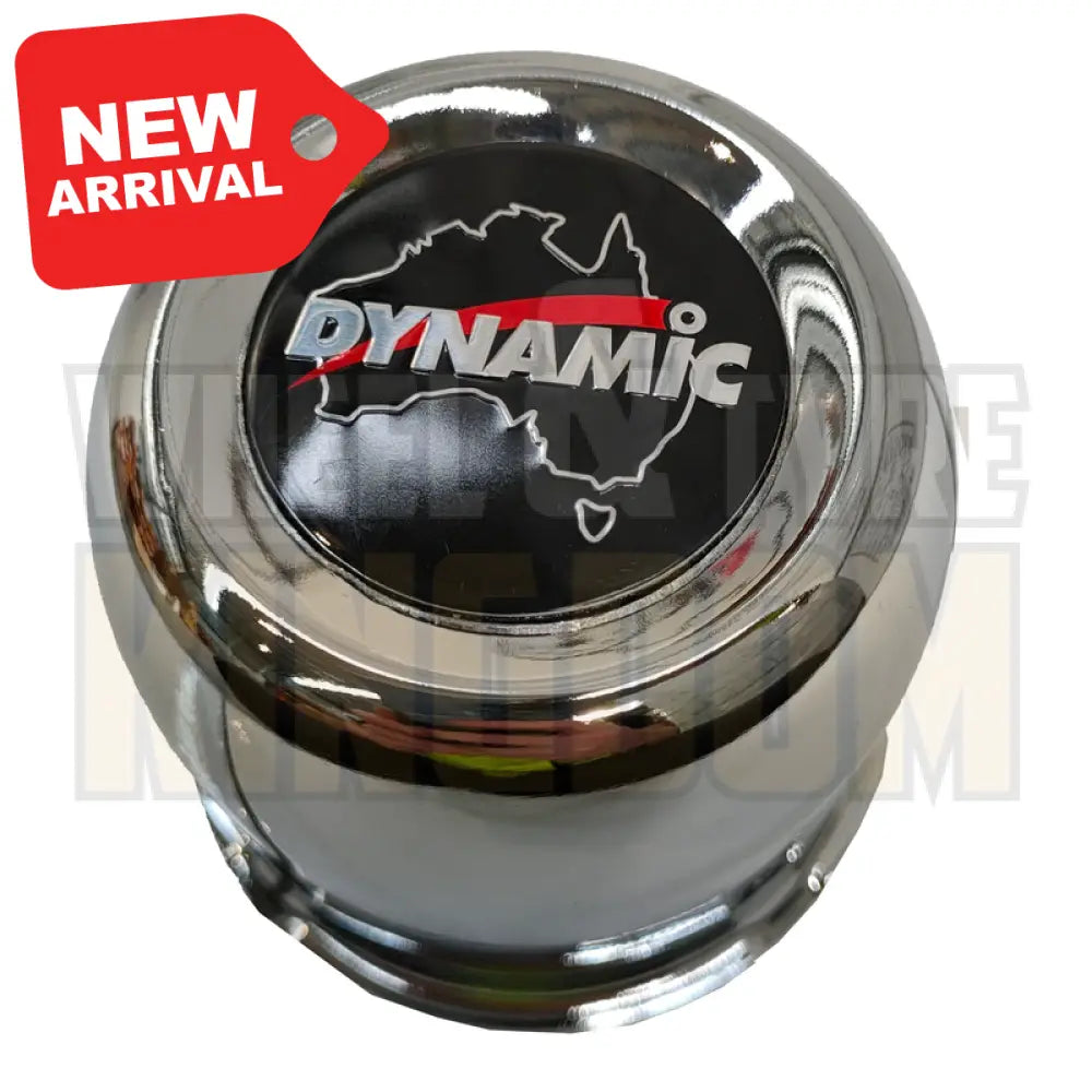 DYNAMIC CENTRE CAP 84mm × 72mm LONG CLOSED CHROME PUSH THROUGH