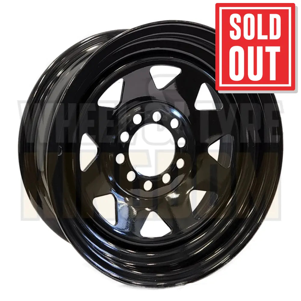 DYNAMIC STEEL 13x4.5 +15 4x98/4x100 SUNRAYSIA BLACK MULTI PCD
