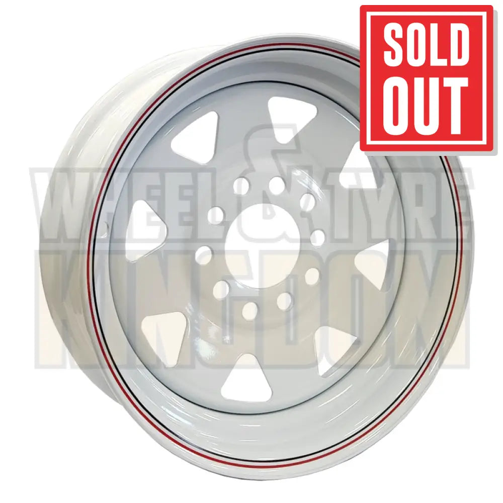 DYNAMIC STEEL 14x5.5 +0 5x108/5x114.3 SUNRAYSIA WHITE MULTI PCD