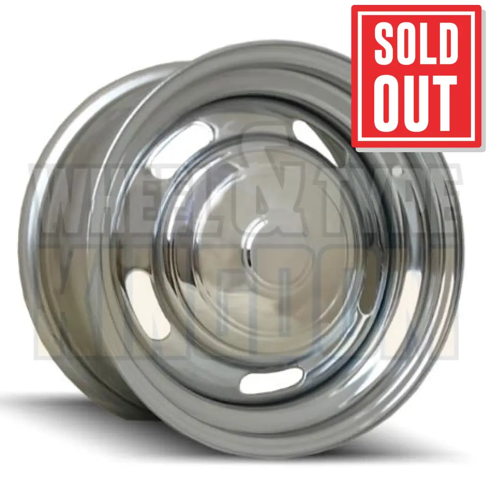 DYNAMIC STEEL 15x8 -12 5x114.3/5x120.65 SLOTTED CHROME MULTI PCD