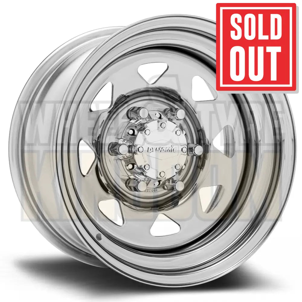DYNAMIC STEEL 15x8 -22 6x139.7 SUNRAYSIA CHROME