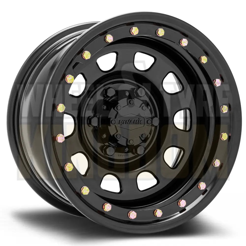 DYNAMIC STEEL 16x8 -25 5x150 IMITATION BEADLOCK BLACK D BLACK