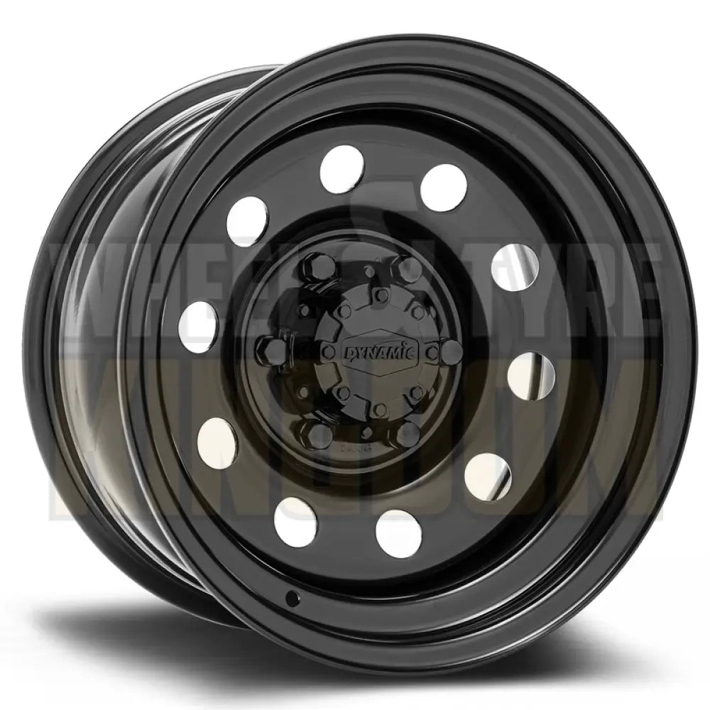 DYNAMIC STEEL 16x8 +6 5x120 ROUND BLACK