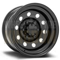 DYNAMIC STEEL 16x8 +6 5x120 ROUND BLACK