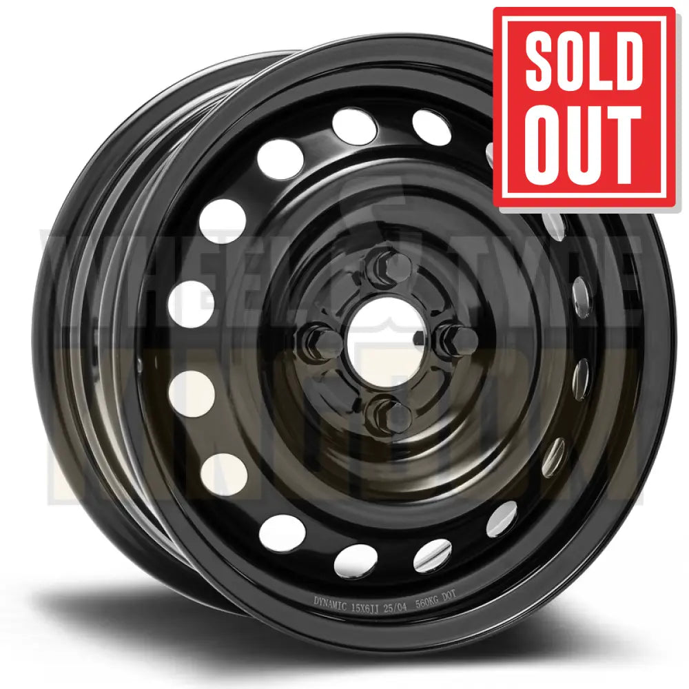 DYNAMIC STEEL 17x7 +48 5x100 OEM PLUS BLACK