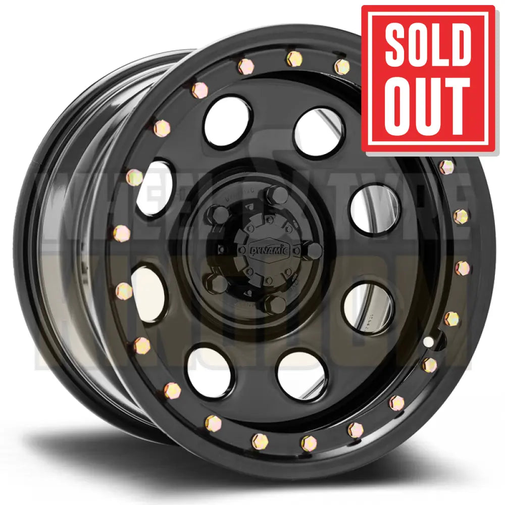 DYNAMIC STEEL 17x8 +15 6x139.7 IMITATION BEADLOCK BLACK SOFT 8 BLACK