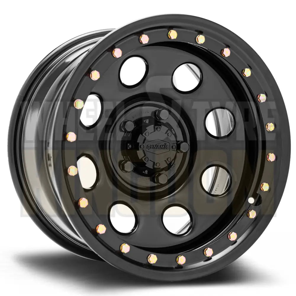 DYNAMIC STEEL 17x9 +18 5x127 IMITATION BEADLOCK BLACK SOFT 8 BLACK