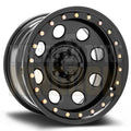 DYNAMIC STEEL 17x9 +18 5x127 IMITATION BEADLOCK BLACK SOFT 8 BLACK