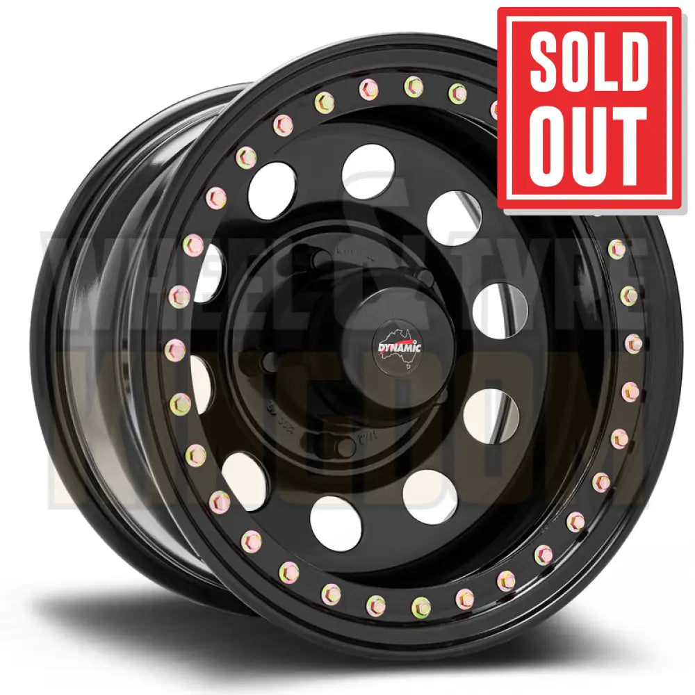 DYNAMIC STEEL 17x9 -30 5x165.1 GENUINE BEADLOCK BLACK ROUND BLACK