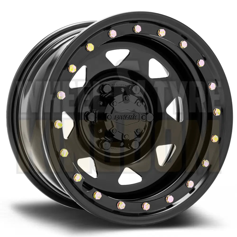 DYNAMIC STEEL 17x9 -55 5x150 IMITATION BEADLOCK BLACK SUNRAYSIA BLACK