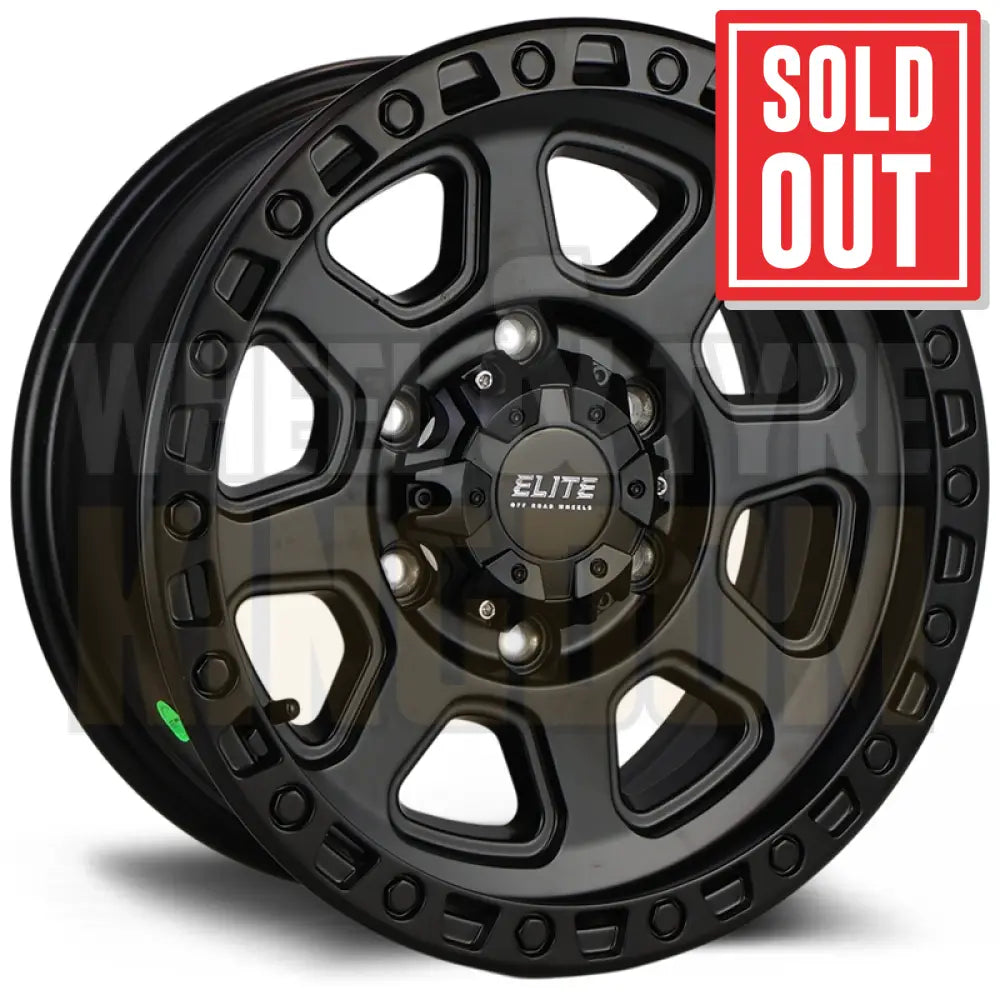 ELITE 15x6.5 +0 6x139.7 ATTACK SATIN BLACK