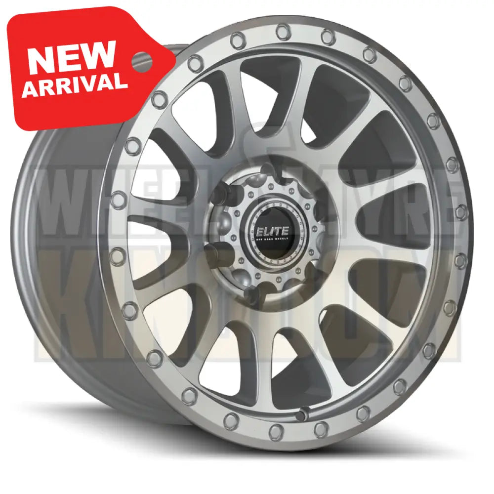 ELITE 17x8 +25 6x114.3 PODIUM SILVER MACHINED