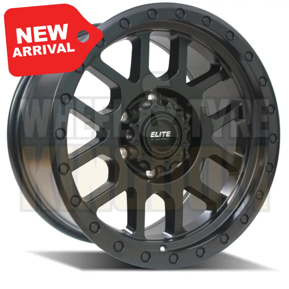 ELITE 17x8 +30 6x114.3 DETROIT SATIN BLACK