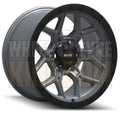 ELITE 17x8.5 +15 6x139.7 FUSION ANTHRACITE BLACK LIP