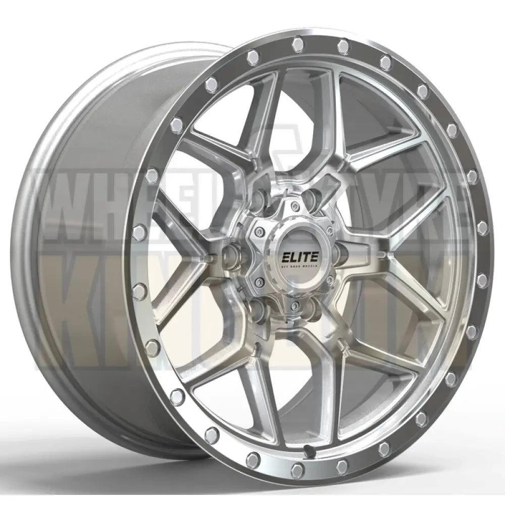ELITE 17x8.5 +25 6x114.3 FUSION SILVER MACHINED
