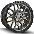 ELITE 17x9 +15 6x139.7 CHAOTIC GUNMETAL BLACK LIP