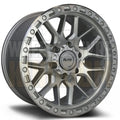 ELITE 17x9 +15 6x139.7 CHAOTIC SILVER MACHINED