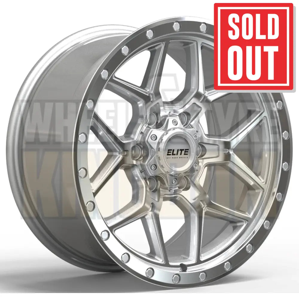 ELITE 18x8.5 +40 6x139.7 FUSION SILVER MACHINED