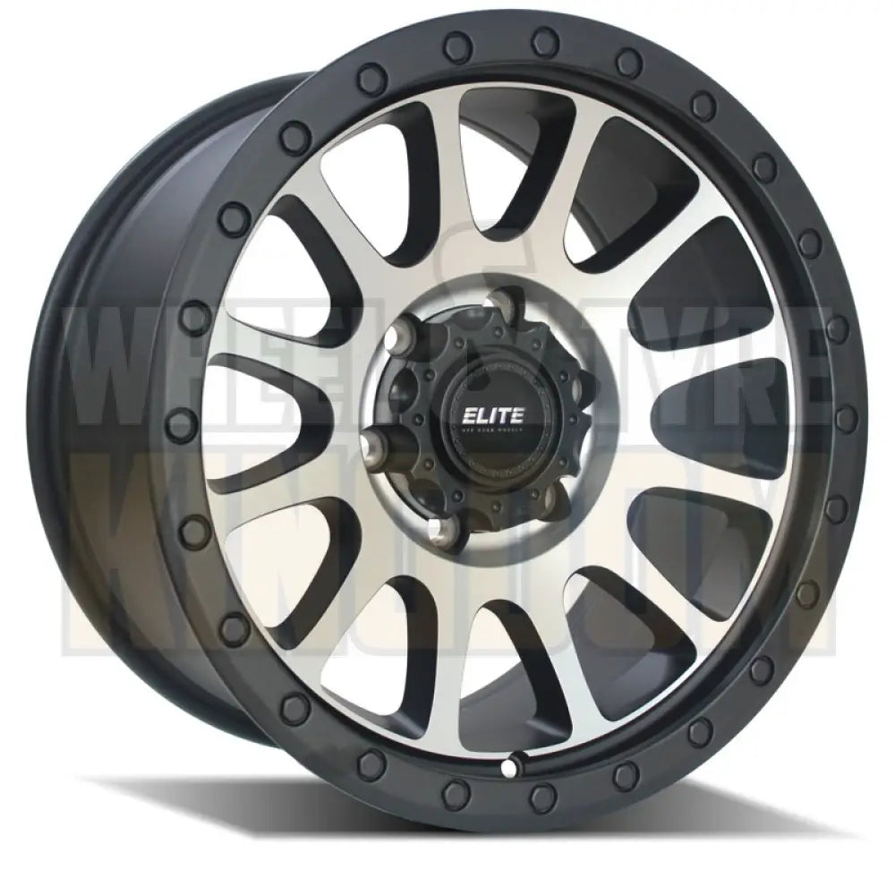 ELITE 18x8.5 +40 6x139.7 PODIUM SATIN BLACK MACHINED