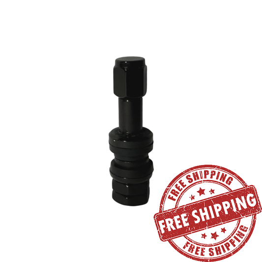 TR43 - Anodized Black - Clamp-In Valve