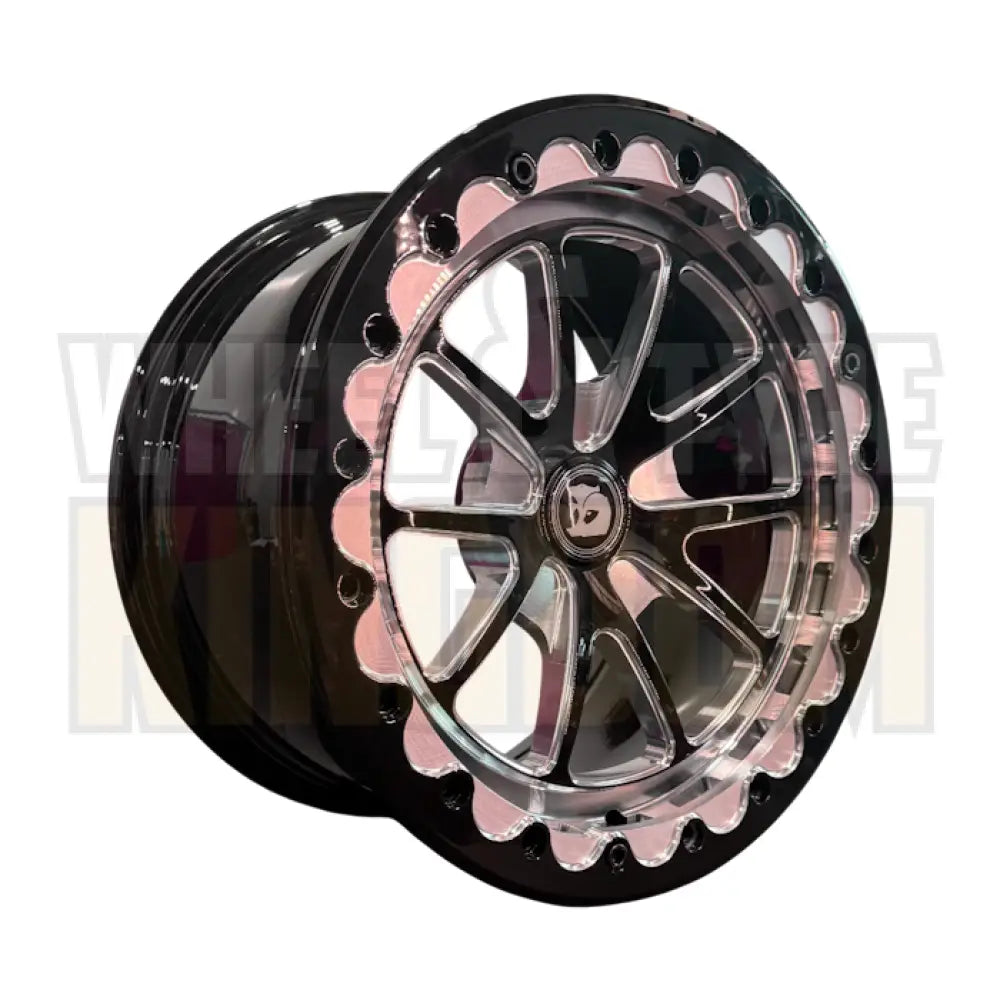 GEN-F 17x9 +38 - GLOSS BLACK MILLED - BDL