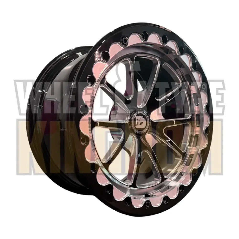 GEN-F 17x9 +38 - GLOSS BLACK MILLED - BDL